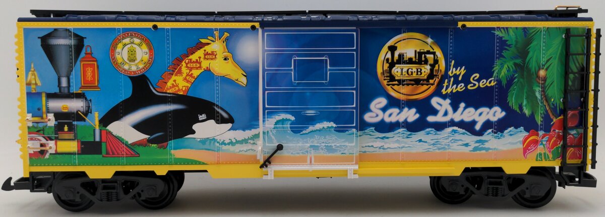 LGB 4091 CC G Gauge San Diego By The Sea Boxcar LN/Box