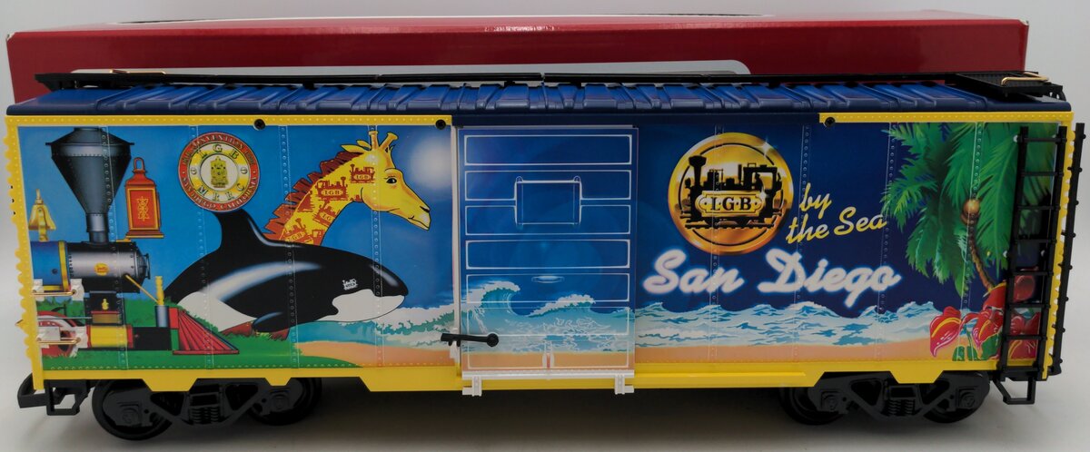 LGB 4091 CC G Gauge San Diego By The Sea Boxcar LN/Box