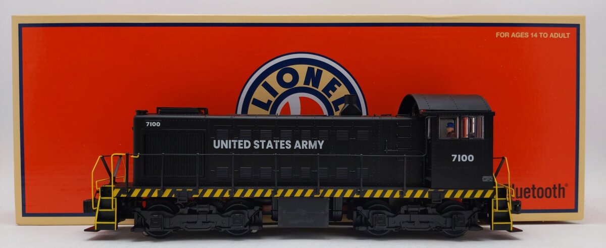 Lionel 2433350 O Gauge US Army S2 w/Bluetooth Diesel Locomotive #7100 EX/Box