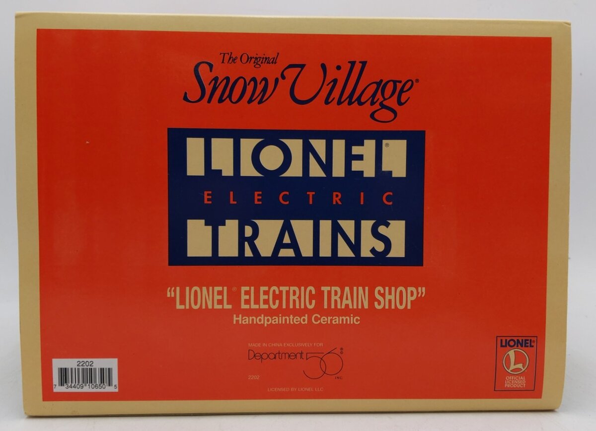 Dept 56 54947 The Original Snow Village Lionel Electric Train Shop LN/Box