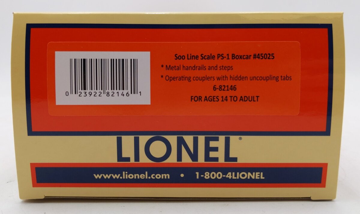 Lionel 6-82146 O Soo Line PS-1 Boxcar NIB