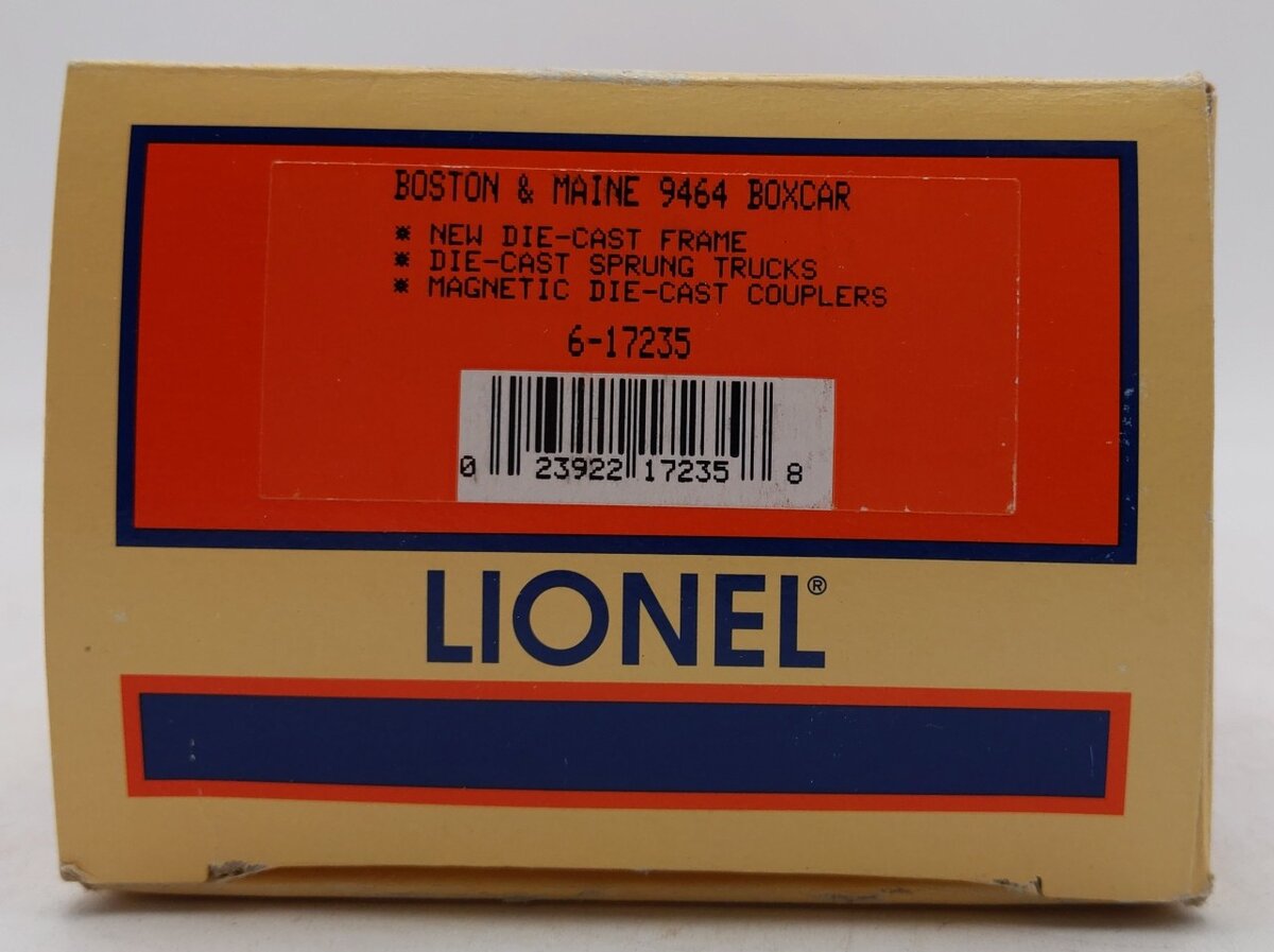 Lionel 6-17235 O Gauge Boston & Maine Boxcar #9464-398 LN/Box