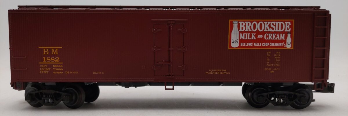 Weaver U3135LD O Boston & Maine Milk & Cream Woodside Refrigerator #1882 LN/Box