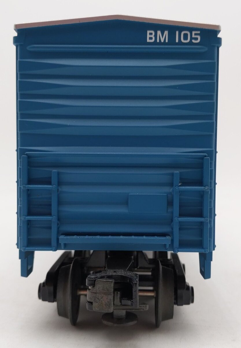 MTH 20-93028 O Gauge Boston & Maine 50' Waffle Box Car #105 LN/Box