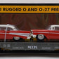 MTH 30-7610 O Gauge MTH Lines Flat Car with 2 Red Ertl '57 Chevys LN/Box