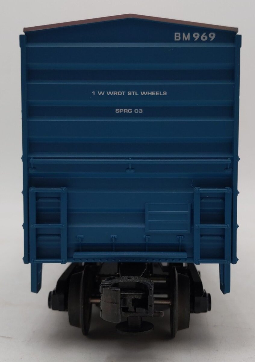 MTH 20-93036 O Gauge Boston & Maine 50' Single Door Boxcar #969 LN/Box