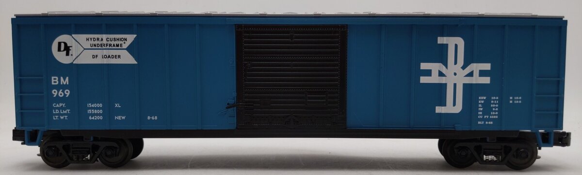 MTH 20-93036 O Gauge Boston & Maine 50' Single Door Boxcar #969 LN/Box