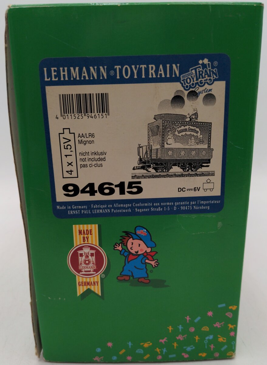 LGB 94615 G Scale Seasons Greetings Bubbles Toy Train EX/Box