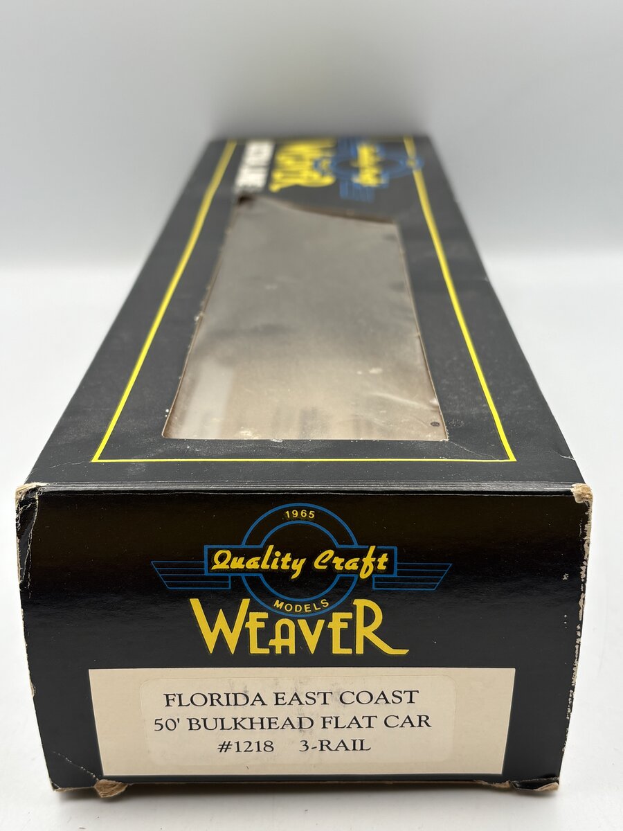 Weaver 1218 Florida East Coast Bulkhead Flatcar LN/Box