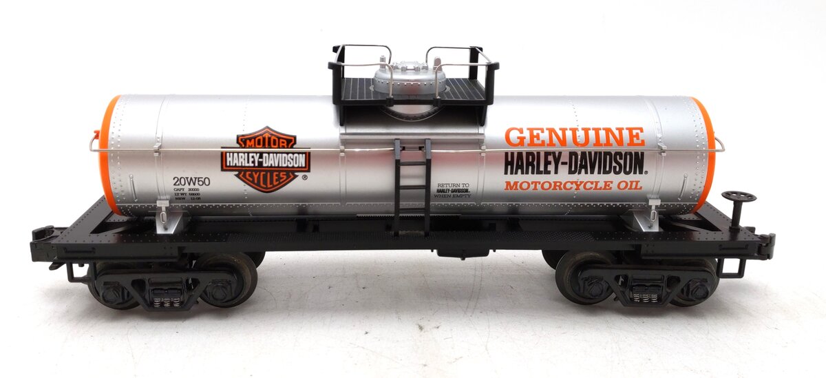 MTH 30-4149A O Gauge Harley Davidson Tank Car #20W50 LN/Box