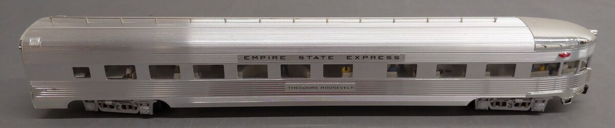K-Line K4670-40054 O Gauge NYC "Theodore Roosevelt" 21" Aluminum Observation Car EX