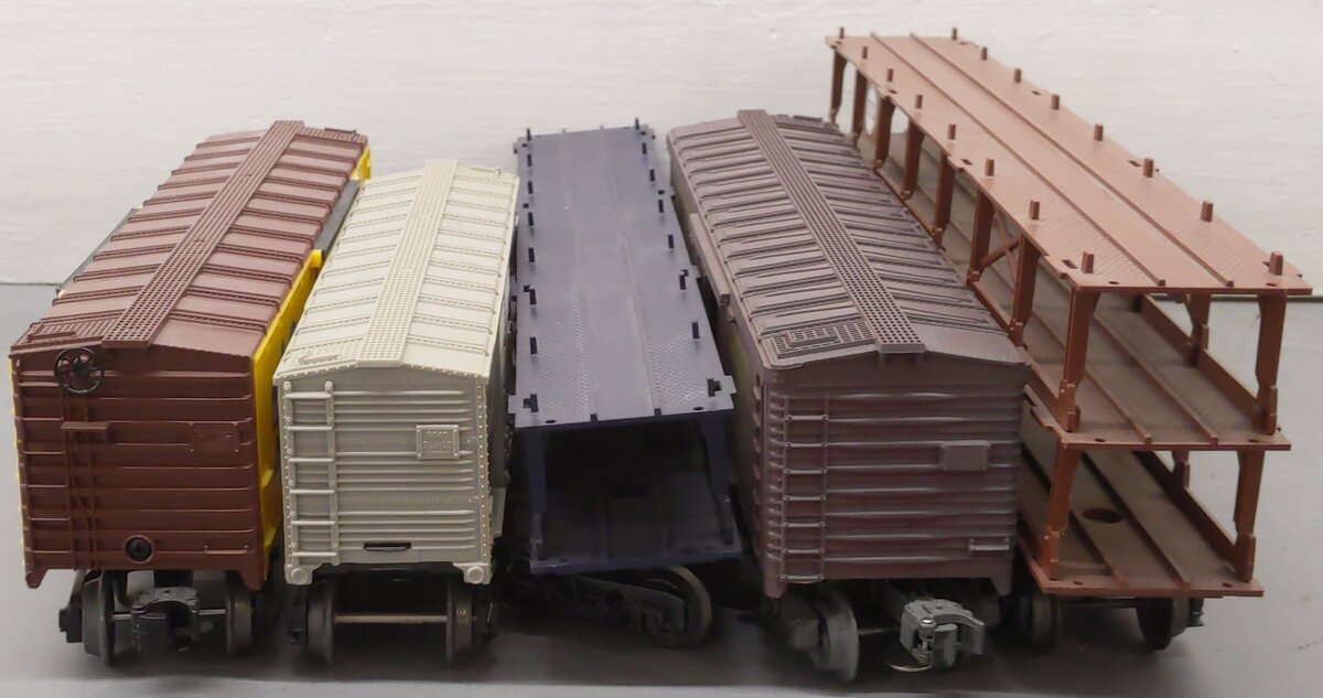 Lionel O Assorted Freight Cars 6-9129, 6-9125, 6-199919, 6-5706, 6-7925 [5] EX