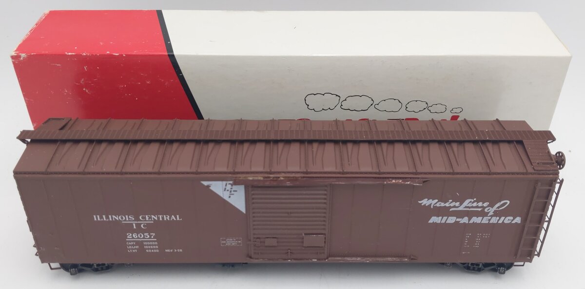 Pacific Rail B-507 S-Scale Illinois Central 50' SGL SLDG DR Boxcar #26057 EX/Box