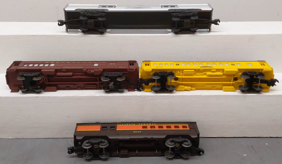 Lionel & Weaver O Assorted Passenger Cars [4] VG