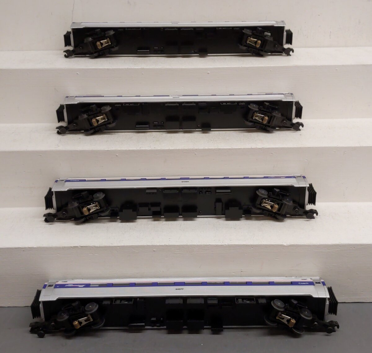 MTH 20-6531 O Gauge Amtrak Amfleet 4-Car Passenger Set EX