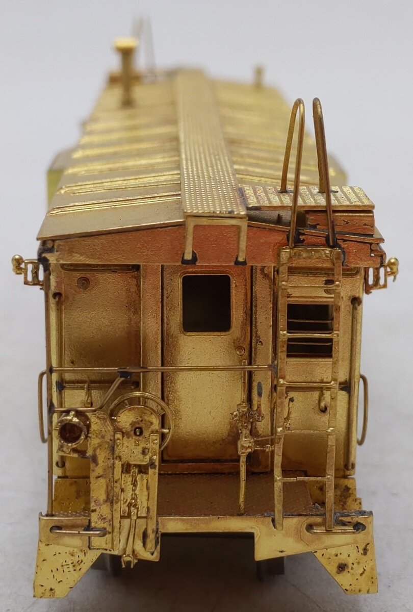 Overland OMI-1117 HO BRASS Undecorated Bay Window Caboose EX/Box