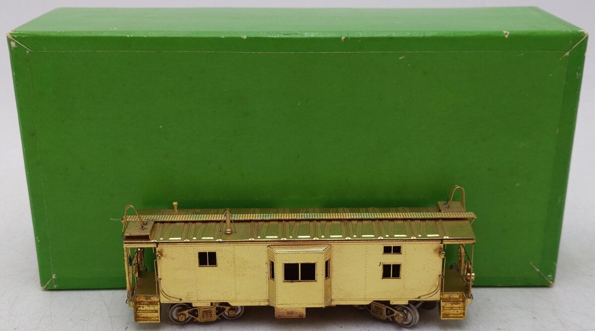 Overland OMI-1117 HO BRASS Undecorated Bay Window Caboose EX/Box