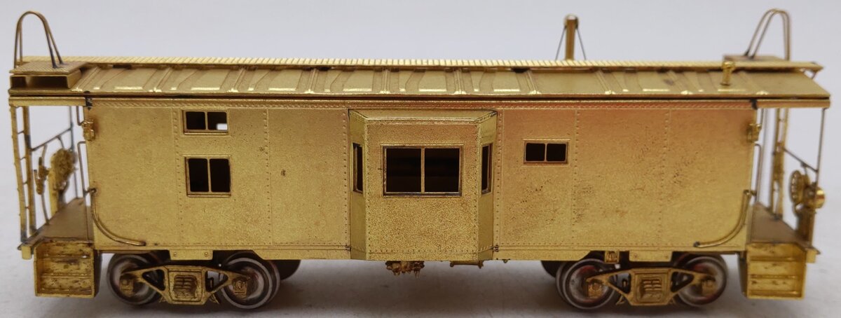 Overland OMI-1117 HO BRASS Undecorated Bay Window Caboose EX/Box