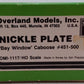 Overland OMI-1117 HO BRASS Undecorated Bay Window Caboose EX/Box