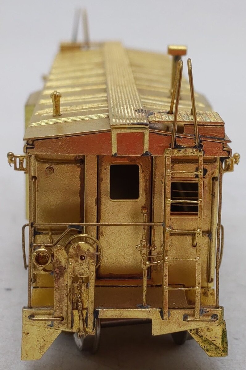 Overland OMI-1117 HO BRASS Undecorated Bay Window Caboose EX/Box