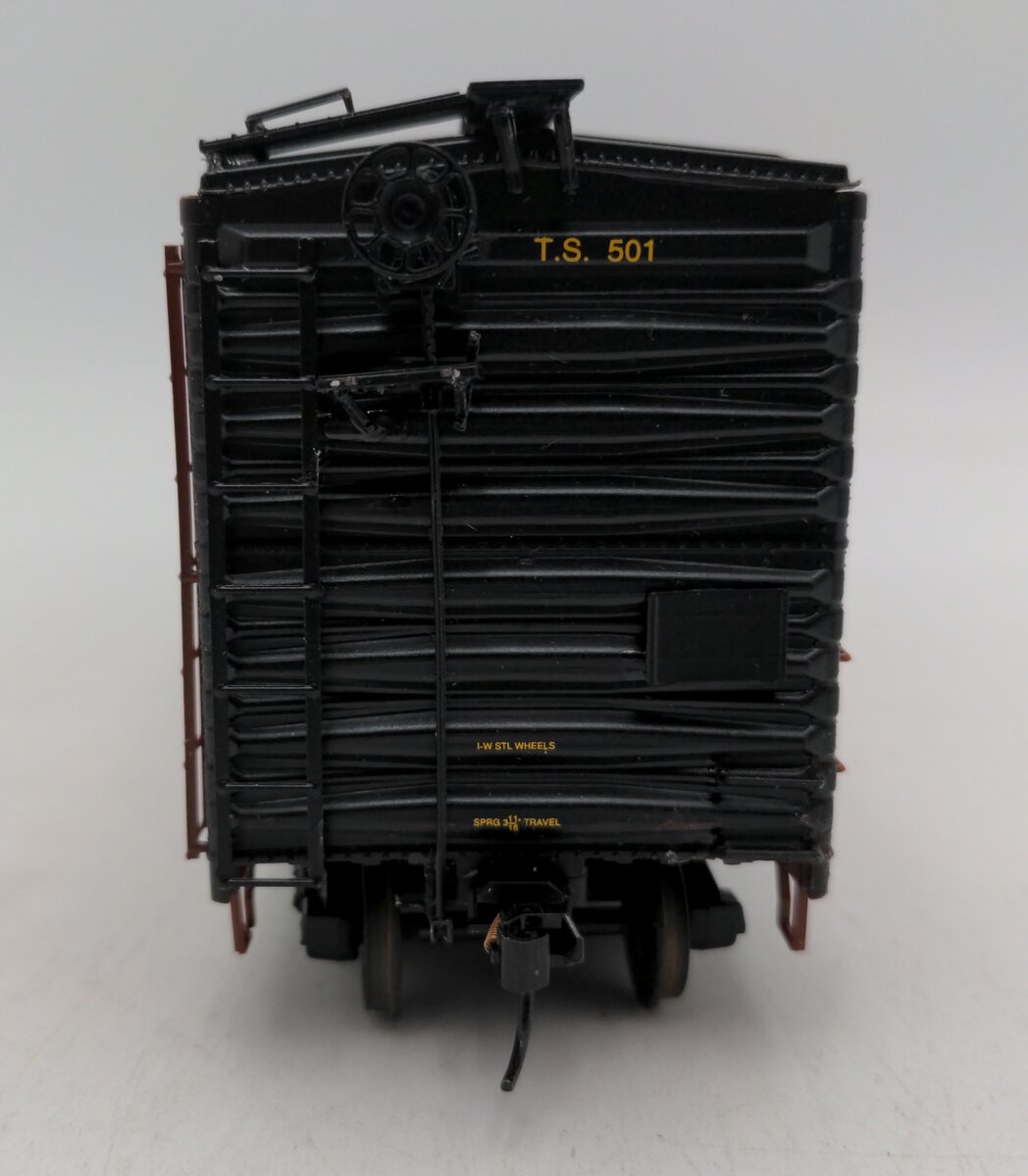 Pacific Rail S-Scale Tidewater Southern 50' SGL DR Pacific Gold Boxcar Kit #501 EX/Box