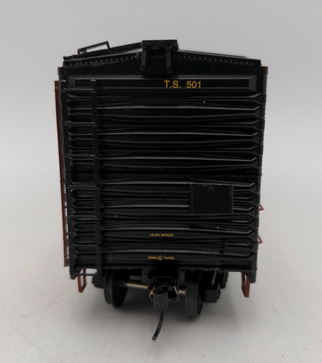 Pacific Rail S-Scale Tidewater Southern 50' SGL DR Pacific Gold Boxcar Kit #501 EX/Box