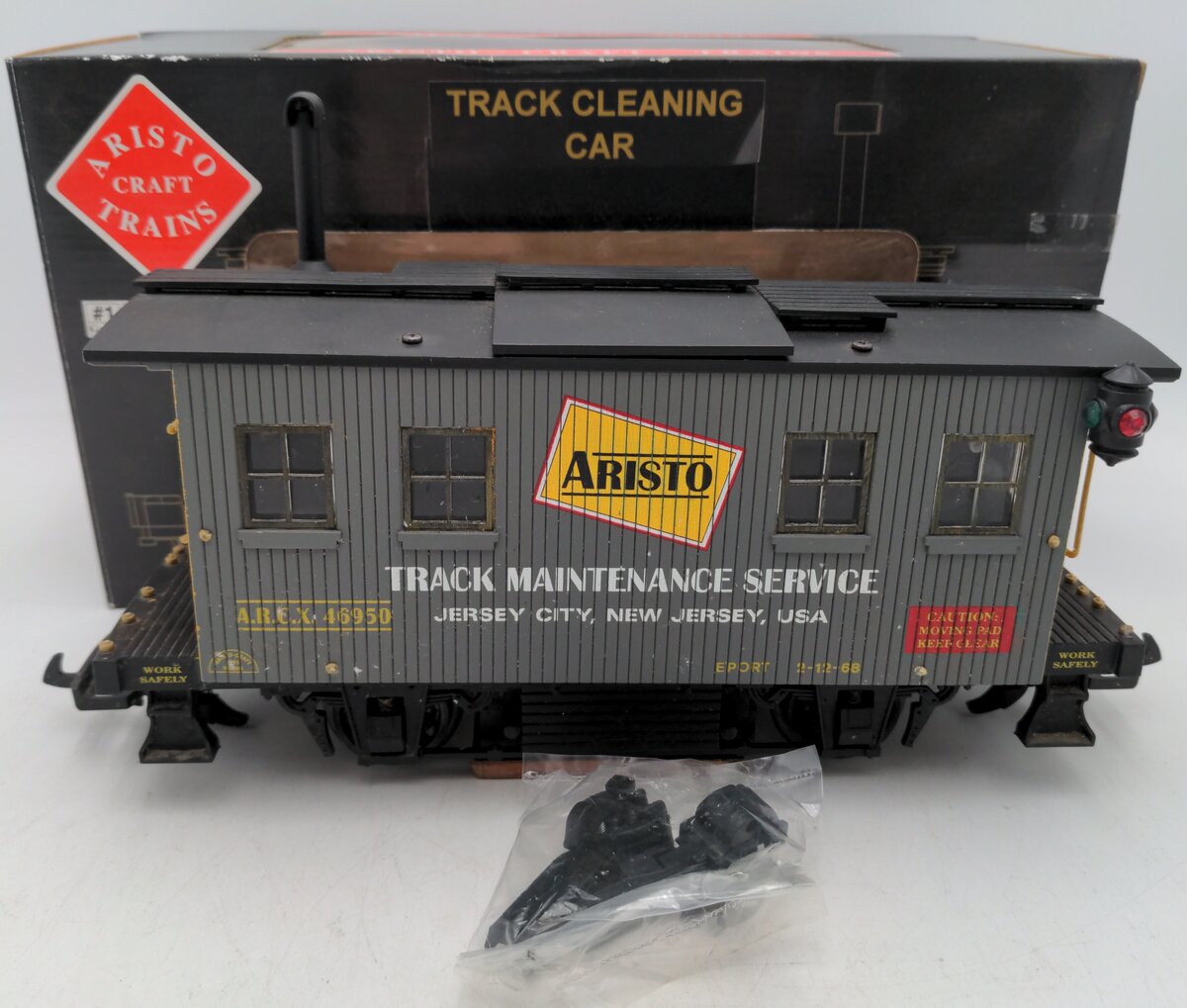 Aristo-Craft 46950 G Track Maint. Service Car/Track Cleaning Car - Metal Wheels/Box