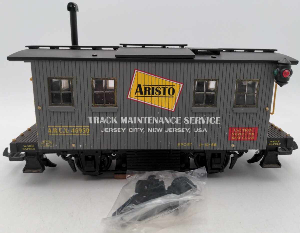 Aristo-Craft 46950 G Track Maint. Service Car/Track Cleaning Car - Metal Wheels/Box