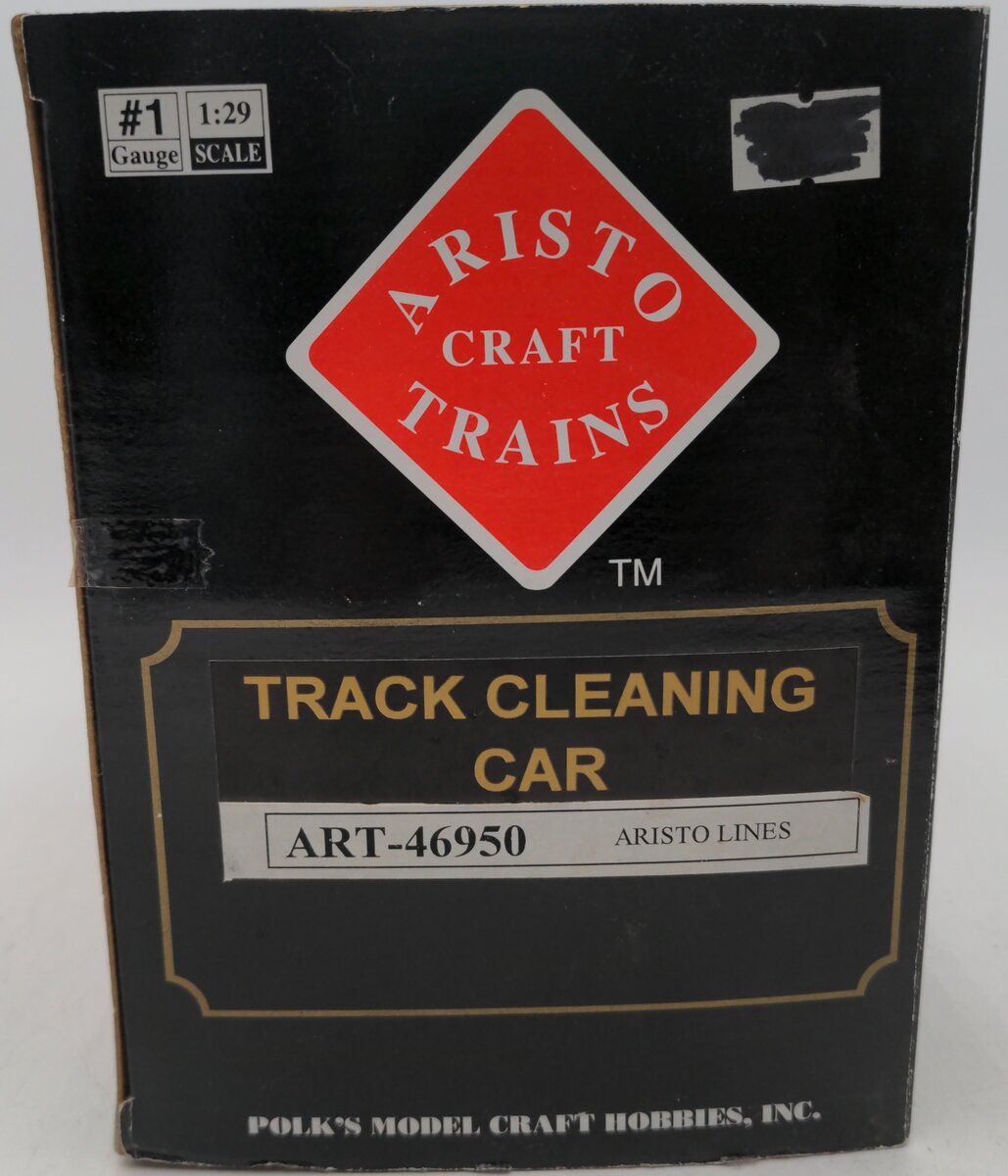 Aristo-Craft 46950 G Track Maint. Service Car/Track Cleaning Car - Metal Wheels/Box