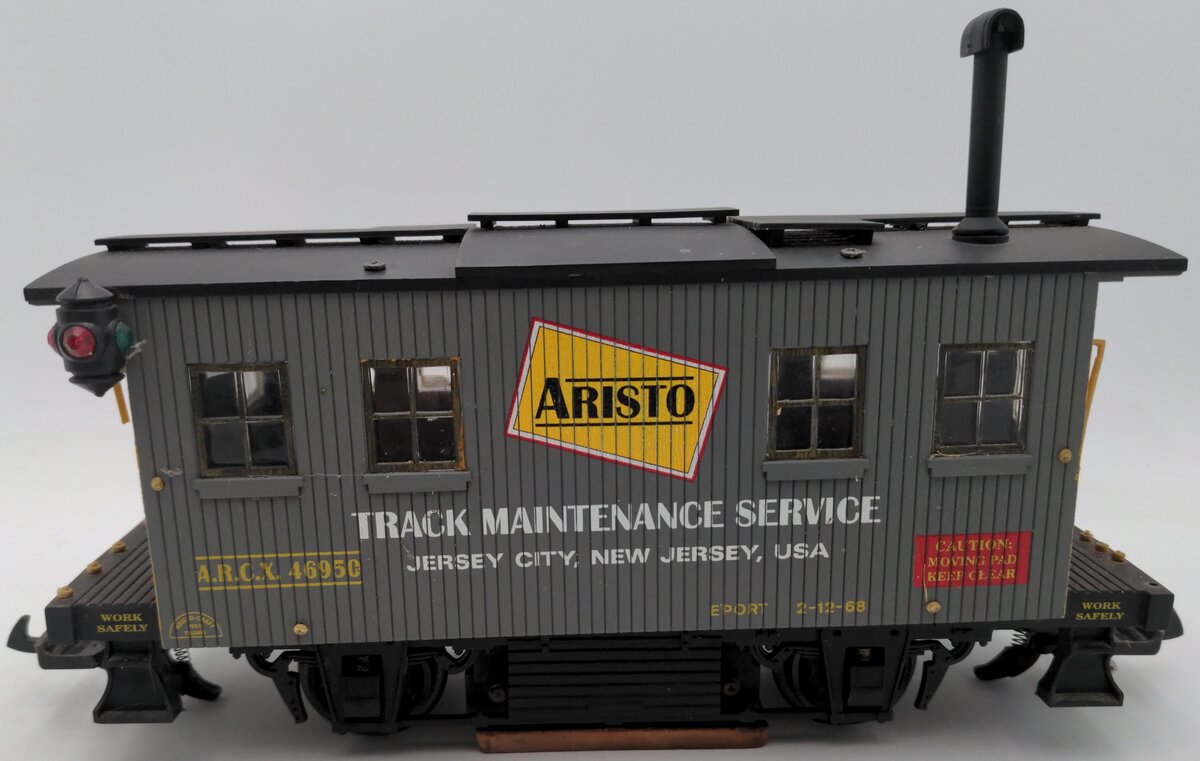 Aristo-Craft 46950 G Track Maint. Service Car/Track Cleaning Car - Metal Wheels/Box