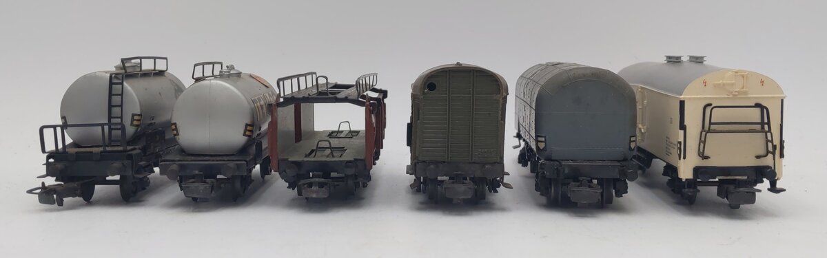 Marklin HO Vintage Freight Cars: 4500, 4500, 4600, 4612, 4620, 4621 [6] EX/Box