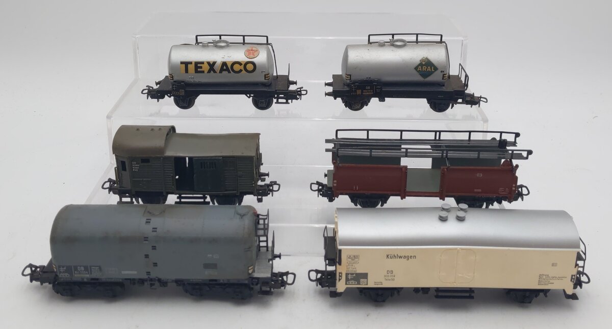 Marklin HO Vintage Freight Cars: 4500, 4500, 4600, 4612, 4620, 4621 [6] EX/Box