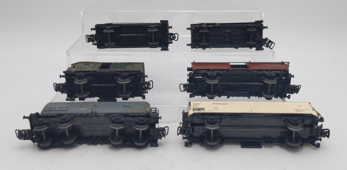Marklin HO Vintage Freight Cars: 4500, 4500, 4600, 4612, 4620, 4621 [6] EX/Box