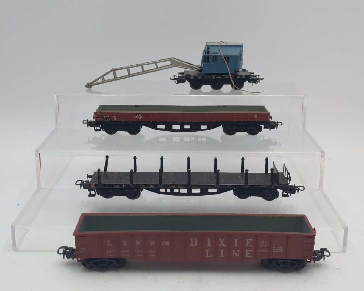 Marklin HO Vintage Freight Cars: 4516, 4575, 4611, 4515 [4] VG/Box