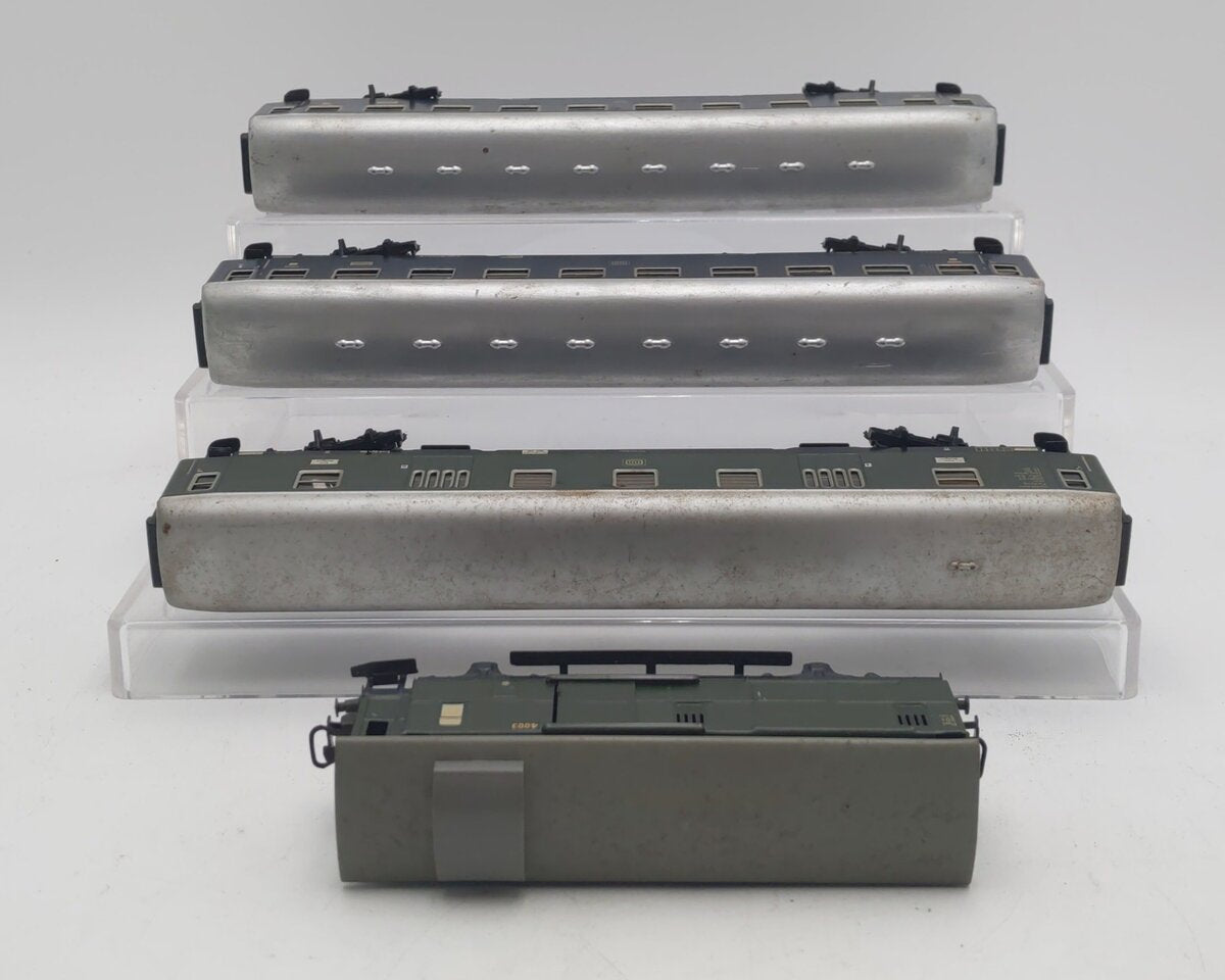 Marklin HO Vintage Freight & Passenger Cars: 4003, 4026, 4027, 4027 [4] EX/Box