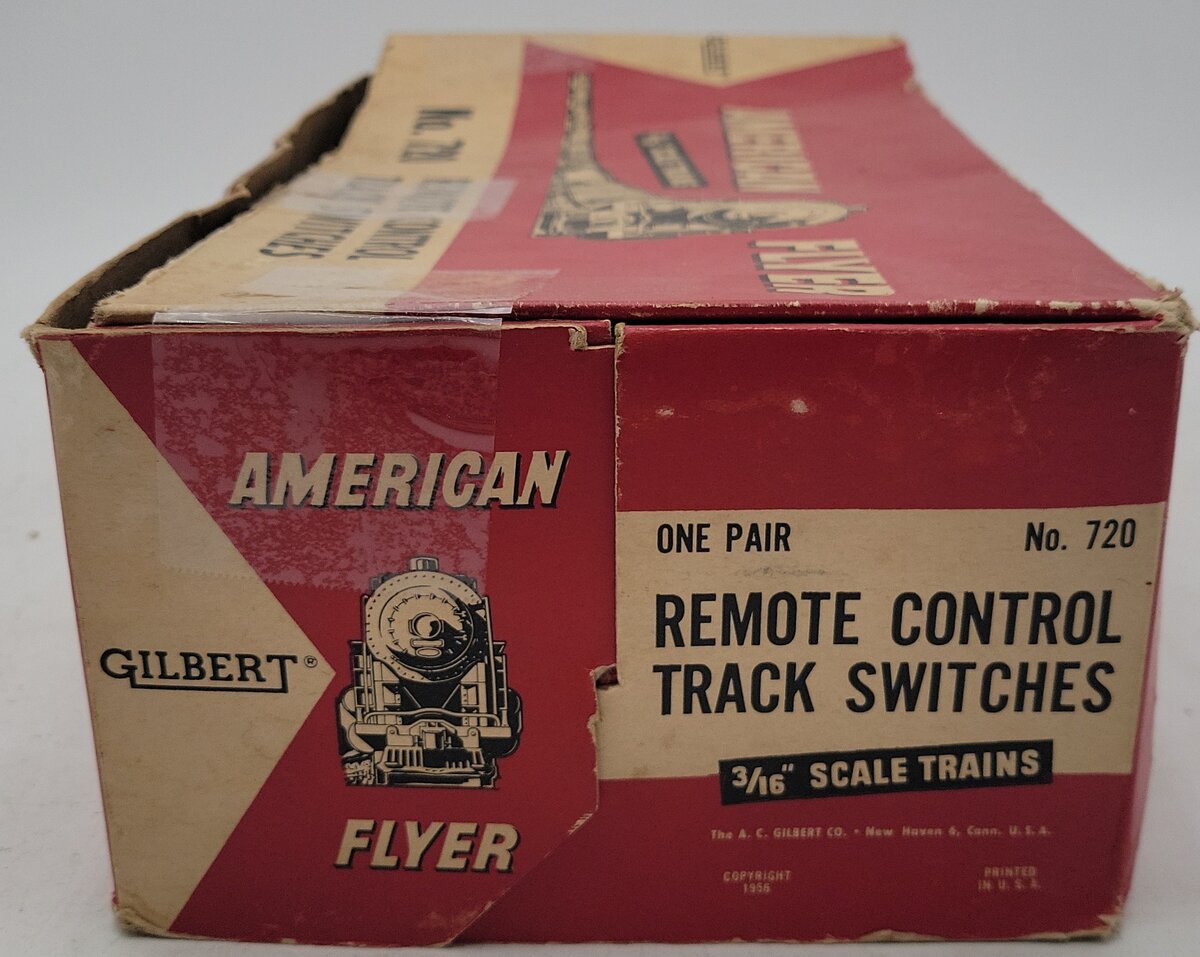American Flyer 720 VIntage S Right-Hand & Left-Hand Remote Switches (2 Pairs) VG/Box