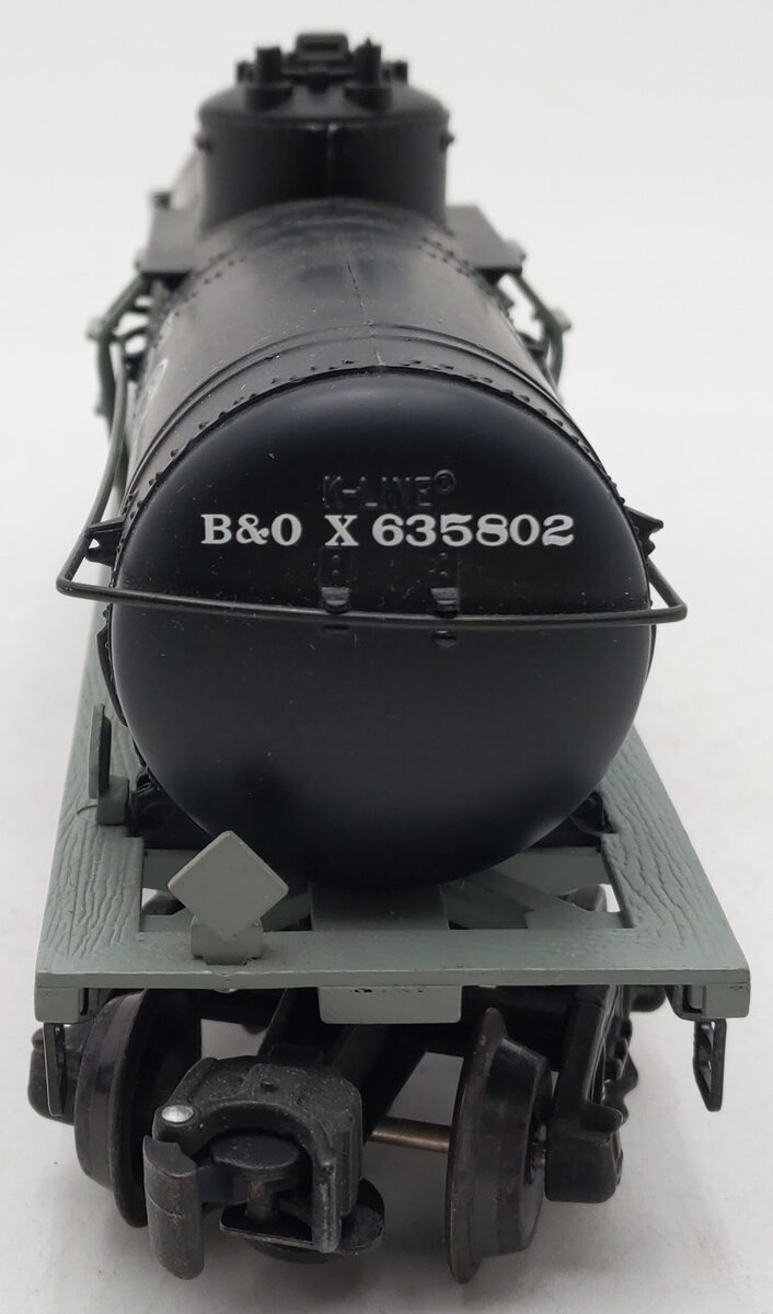 K-Line K632-1091 B&O Single Dome Tank Car #X635802 EX