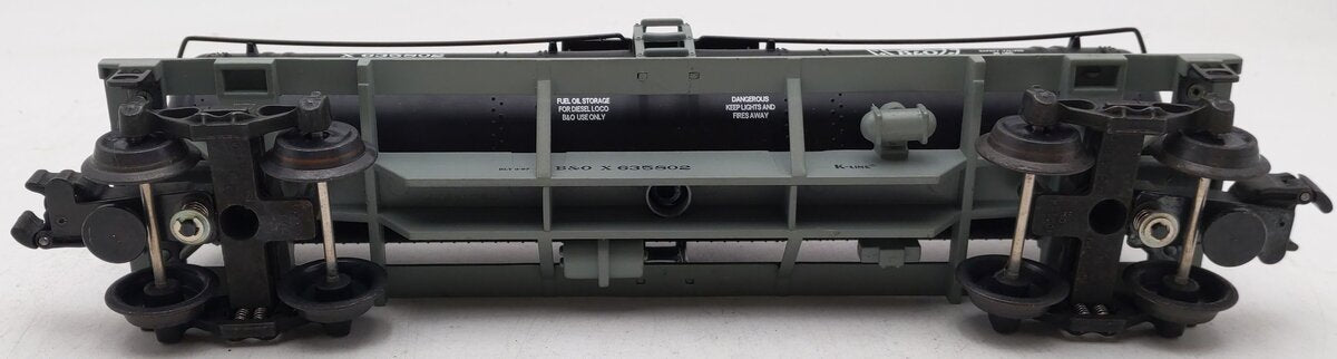 K-Line K632-1091 B&O Single Dome Tank Car #X635802 EX