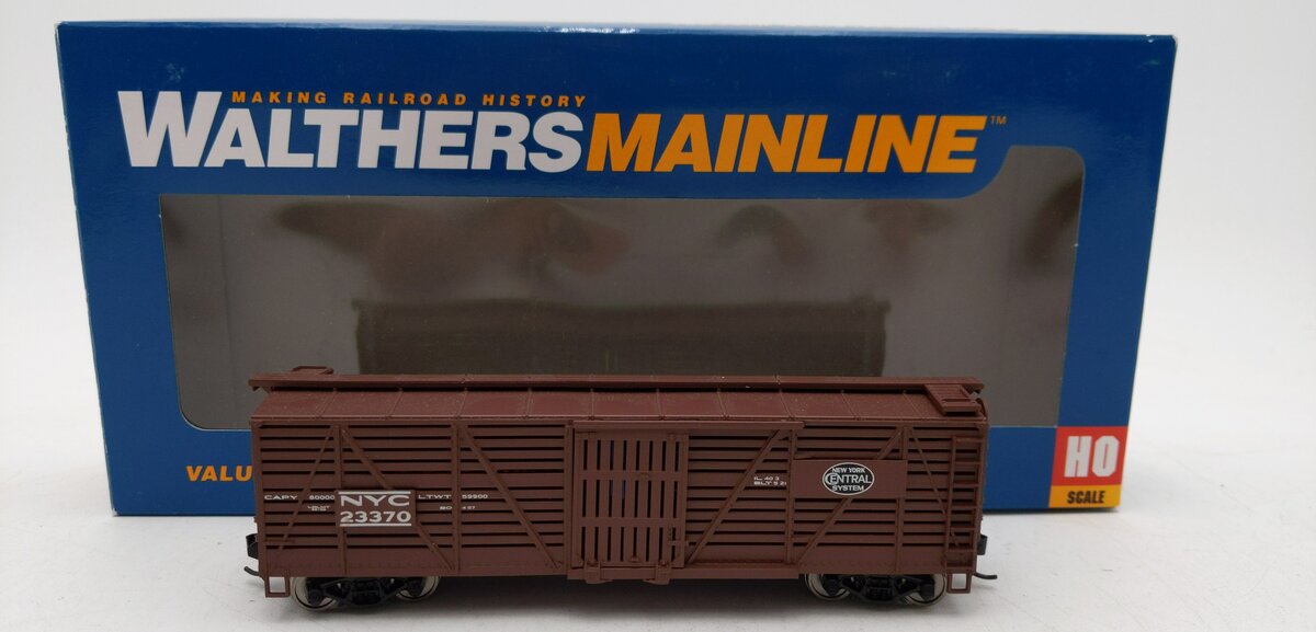 Walthers 910-4507 HO New York Central 40' Stock Car w/ Dreadnaught RTR #23370 LN/Box
