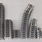 Gargraves O 3-Rail Phantom Tinplate Curve & Straight Plastic Tie Track (42) EX