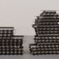 Gargraves O 3-Rail Phantom Tinplate Curve & Straight Plastic Tie Track (42) EX