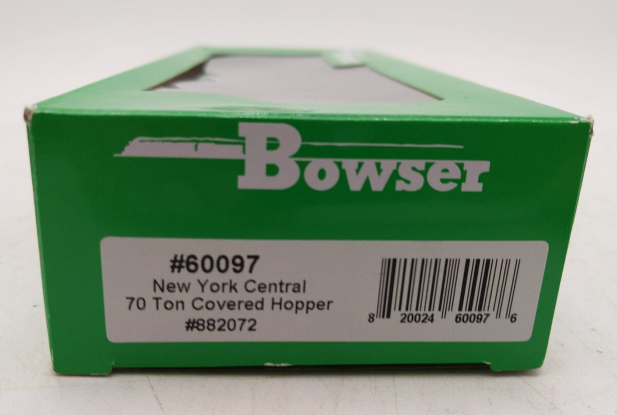 Bowser 60097 HO New York Central 70-Ton 2-Bay Covered Hopper Kit #882072 LN/Box