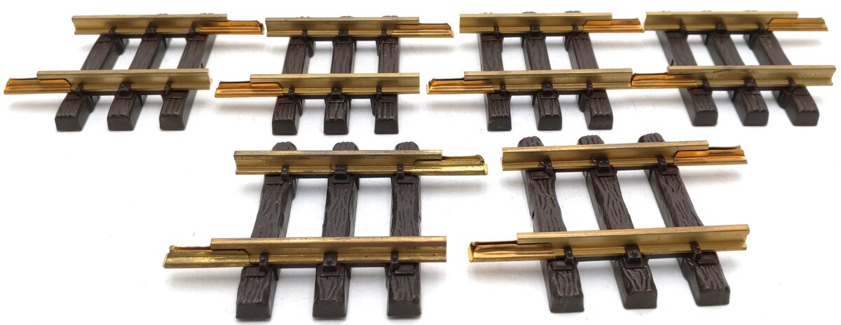 LGB G Scale Assorted Straight Track: 1007, 1008 [6] EX