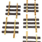 LGB G Scale Assorted Straight Track: 1007, 1008 [6] EX