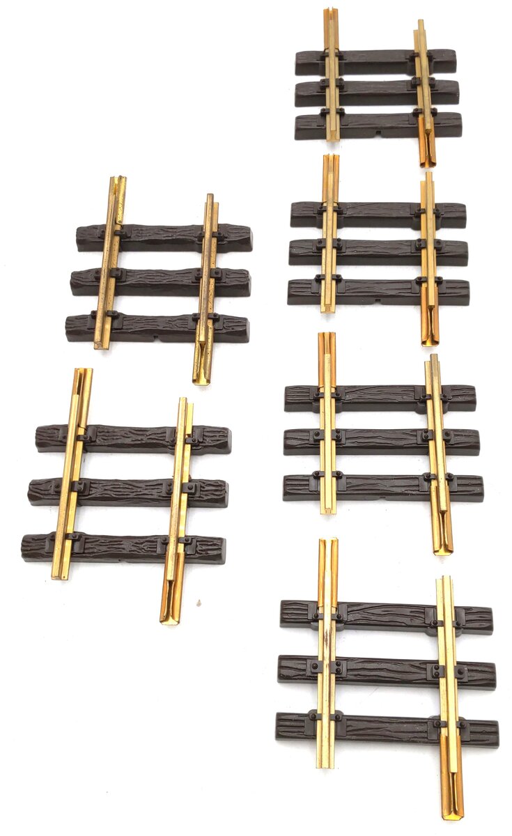 LGB G Scale Assorted Straight Track: 1007, 1008 [6] EX
