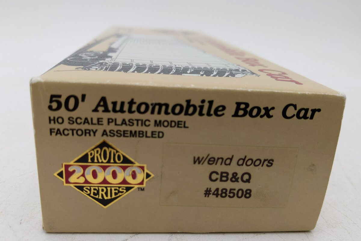 Proto 2000 48508 HO Scale 50' Automobile Box Car W/ Doors CB&Q LN/Box