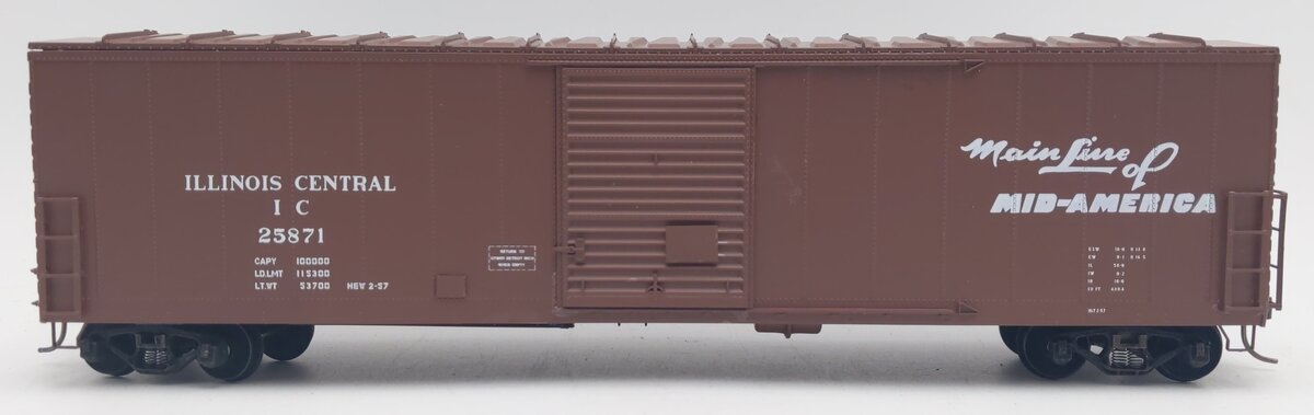 Pacific Rail B-527 S-Scale Illinois Central 50' Single Door Boxcar #25871 EX