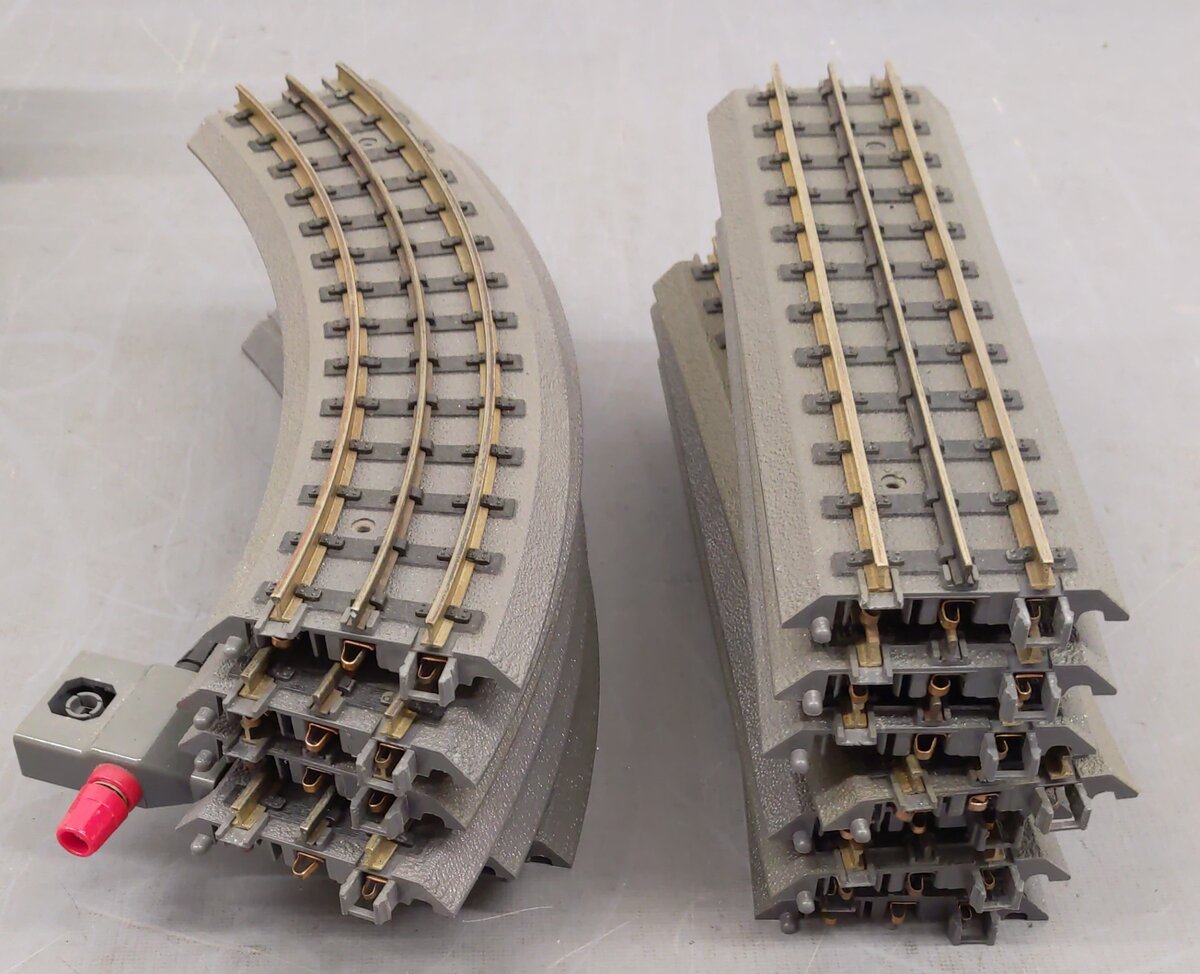 MTH O Realtrax Curved & Straight Track Sections [38] VG