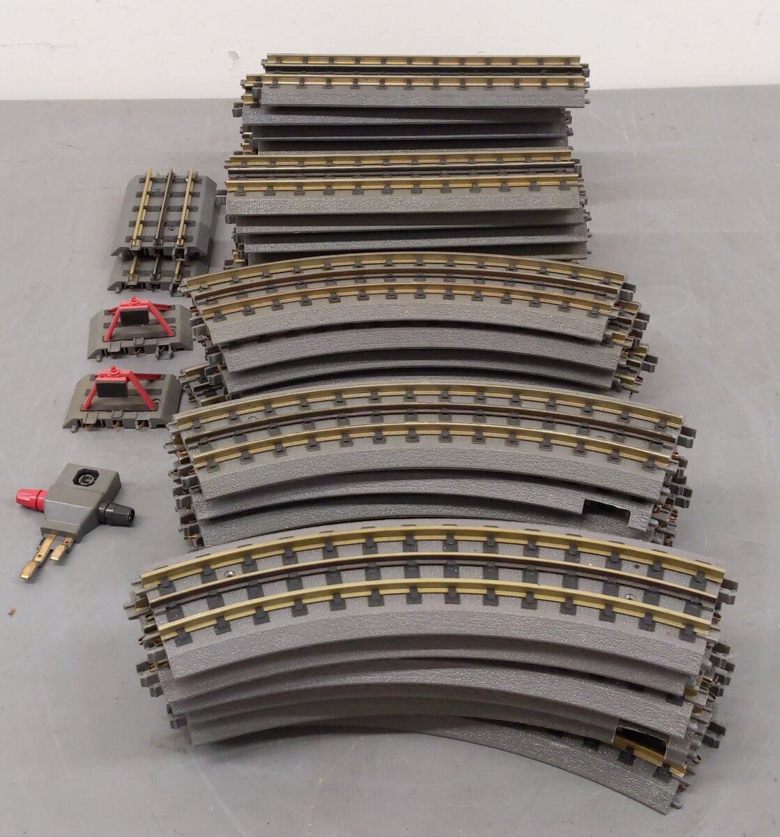 MTH O Realtrax Curved & Straight Track Sections [38] VG