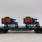 MTH 30-76115 O Gauge RF&P Flatcar with 2 1926 USPS Trucks VG/Box